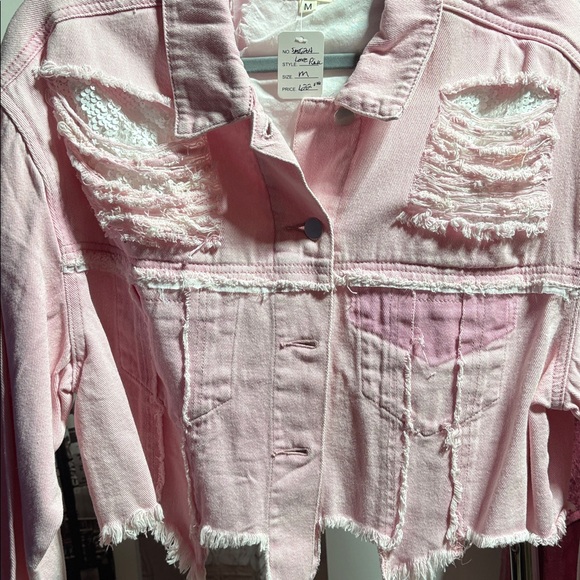 Love Denim Jacket - Candy Pink - Picture 1 of 15